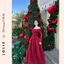 Váy đầm dự tiệc JOLIE màu đen, Đầm trễ vai tay ren sang trọng, Váy xòe đi tiệc