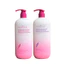 Combo Gội Xả Elybiohair Hồng Ultimate Smooth Repairing Fragrance 1000ml | Dưỡng Tóc Mềm Mượt, Tặng Sữa Tắm 200ml.