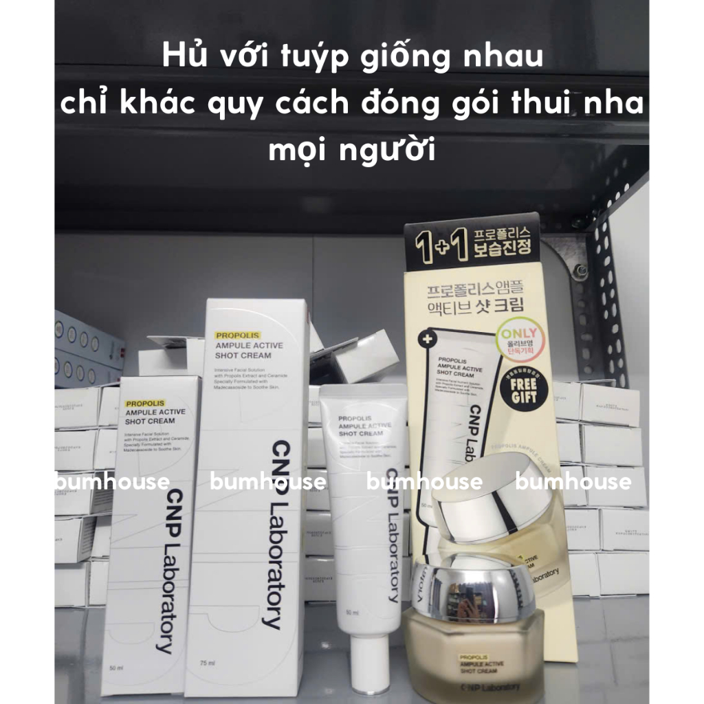 Kem dưỡng keo ong tái tạo, phục hồi , trẻ hóa da CNP Laboratory Propolis Active Cream 50ml/75ml