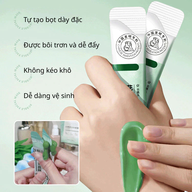 MẶT NẠ BỌT ANTHOCYANIN Mặt Nạ Bọt Thanh Lọc Da - Đánh Bay Mụn Đầu Đen, Mụn Ẩn & Mụn Trứng Cá Hiệu Quả | Làm Sạch Sâu, Th