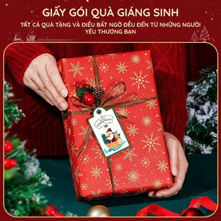 Giấy gói quà loại cuộn lớn, chất liệu Couche mịn và Kraft nhám, mẫu vintage màu đỏ và các màu cơ bản, cho hộp quà