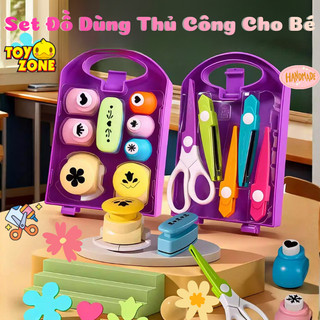 Bộ Dụng Cụ Thủ Công DIY Gồm Kéo Ziczac Và Dập Nổi Giấy Với Nhiều Hình Dáng Đáng Yêu Cho Bé Vui Chơi Sáng Tạo