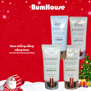 Kem chống nắng nâng tone Waterfull Tone-Up Pink Correcting Sun Cream d' Alba SPF50+ PA++++ 35ml/50ml Torriden