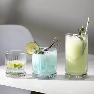 Cốc Thuỷ Tinh, Ly Thuỷ Tinh Vân Sọc Đế Kim Cương Sang Trọng, 3 size