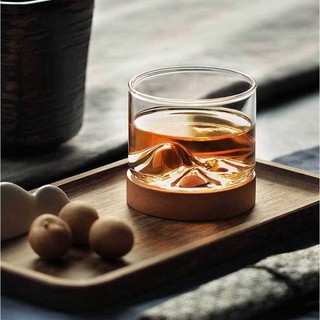 Ly Thuỷ Tinh Thiết Kế 3D Hình Núi Phú Sỹ - Ly Thuỷ Tinh Uống Trà Cà Phê Cocktail Đẹp Độc Lạ, Tăng Sang Trọng