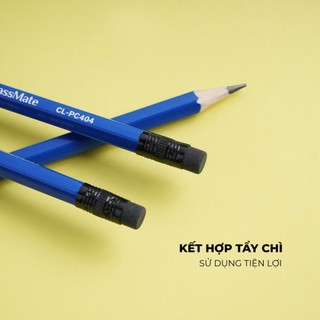 Bút Chì Gỗ 2B Lục Giác Kèm Tẩy CLASSMATE -1 Chiếc, Nét Bút Mịn, Dùng Để Luyện Chữ Cho Học Sinh PC404