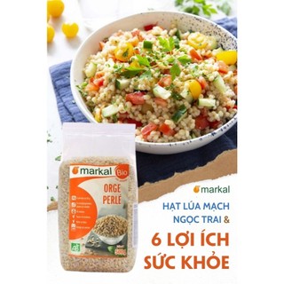 Hạt lúa mạch ngọc trai hữu cơ Organic Pearl Barley Markal 500g