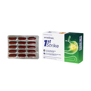 Viên uống Enzymax 1st Strike bổ sung đa dạng men tiêu hóa hỗ trợ giảm đầy bụng khó tiêu (30 viên)