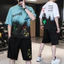 Bộ đồ nam nữ Loang Màu JOURNEY phối màu trẻ trung chất thun mát 3 size 40-68kg K1