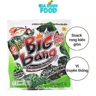 Rong biển Bigbang vị Truyền thống/ Mực - Lốc 12 gói