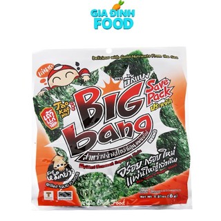Rong biển Bigbang vị Truyền thống/ Mực - Lốc 12 gói