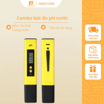 Combo bút đo pH + bút TDS kèm bao da – Kiểm tra chất lượng nước tiện lợi, chính xác
