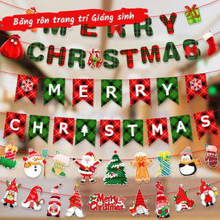 Dây Treo Trang Trí Noel – Biểu Ngữ Giáng Sinh Dễ Thương & Phụ Kiện Trang Trí Nhà Cửa Ấn Tượng Mùa Lễ Hội