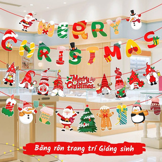Dây Treo Trang Trí Noel – Biểu Ngữ Giáng Sinh Dễ Thương & Phụ Kiện Trang Trí Nhà Cửa Ấn Tượng Mùa Lễ Hội