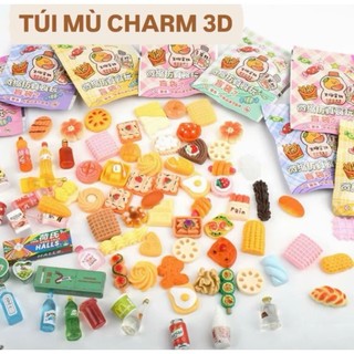 Hộp 40 Túi mù Đồ chơi thức ăn DIY dễ thương cho bé,túi mù xe bất ngờ