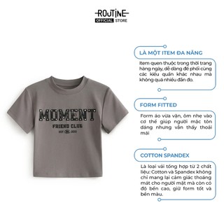 Áo Thun Tay Ngắn Nữ Hình In Form Fitted - Routine 10S25TSSW041