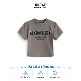 Áo Thun Tay Ngắn Nữ Hình In Form Fitted - Routine 10S25TSSW041