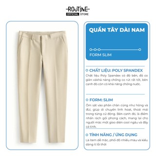 Quần Tây Dài Nam Form Slim - Routine 10F25PFO012
