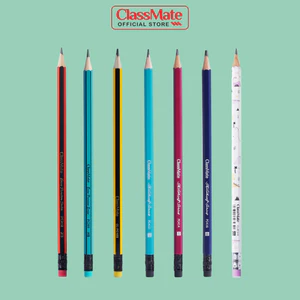 Bút Chì Gỗ Có Tẩy CLASSMATE Bút Chì 2B HB 4B 6B Nét Bút Mịn, Viết Chì Siêu Nhân Dùng Cho Bé Tập Viết CL-PC412/414/416