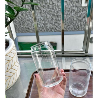Ly Thủy Tinh, Cốc Thủy Tinh Mỏng Trong Suốt Dáng Lon 480ml Uống Trà, Nước Ép, Sinh Tố,.. Decor Nhà Cửa