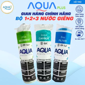 GIẢM 70% Bộ Lõi Lọc Nước AQUA 123 - Combo Lõi Lọc Thô Số 123 Thay cho Mọi Loại Máy RO Lọc Nước Uống Trực Tiếp