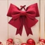 Nơ Trang Trí Noel Chất Liệu Xốp – Hàng Tự Gấp – Size 35/60cm – Phụ Kiện Decor Giáng Sinh