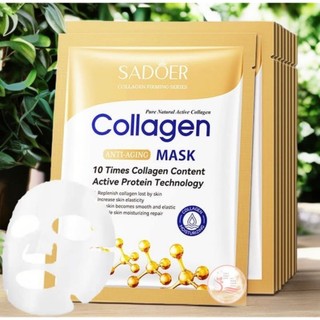 Mặt Nạ Sadoer Collagen Facial Mask Bổ Sung 10 Lần Collagen Cấp Ẩm, Nâng Cơ Trẻ Hóa Da, Chống Lão Hóa 25g