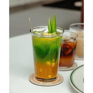 Cốc thuỷ tinh/ Ly thuỷ tinh miệng loe phong cách Hàn Quốc dung tích 370ml