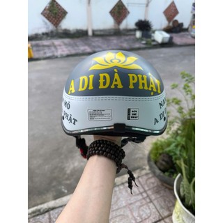Nón Bảo hiểm không kính danh hiệu A DI ĐÀ PHẬT