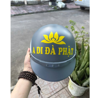 Nón Bảo hiểm không kính danh hiệu A DI ĐÀ PHẬT