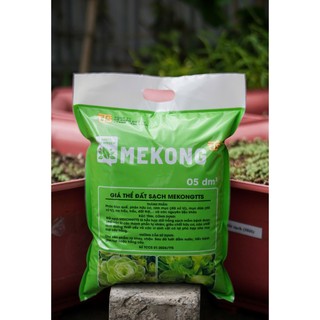 Đất Sạch MekongTTS Loại 5dm3 Giá Thể Trồng Cây Giàu Dinh Dưỡng