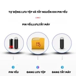 Máy ghi âm kỹ thuật số S1 ghi âm lọc âm tốt loại bỏ tiếng ồn ghi âm kích hoạt giọng nói tự động lưu file BH 5 NĂM — ảnh 3