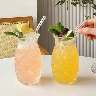 Ly thuỷ tinh/ Cốc thuỷ tinh hình quả dứa chịu nhiệt dung tích 500ml
