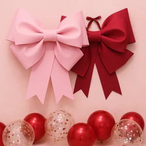 Nơ Trang Trí Noel Chất Liệu Xốp – Hàng Tự Gấp – Size 35/60cm – Phụ Kiện Decor Giáng Sinh