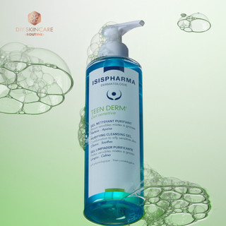 Gel rửa mặt Giảm nhờn, Ngừa mụn ISISPHARMA TEENDERM Gel Sensitive 250ml