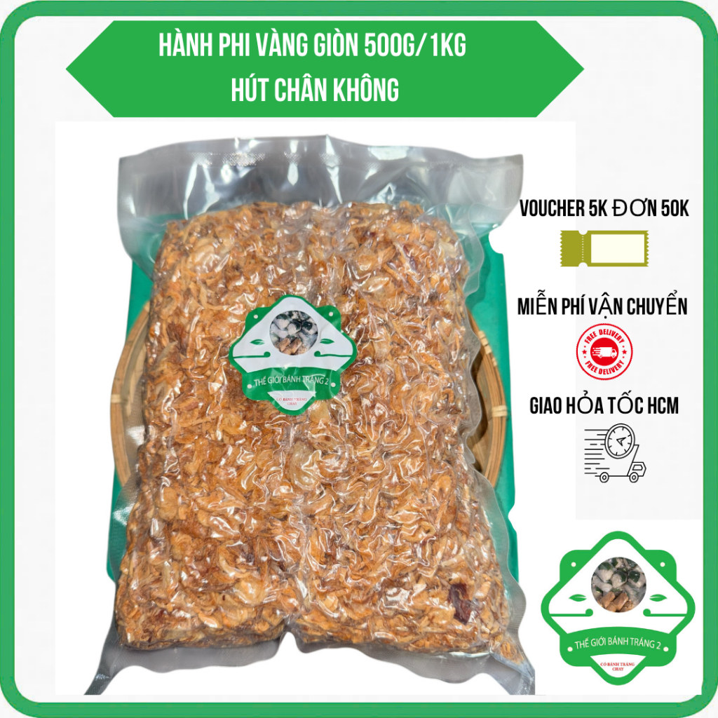 1KG Hành Phi Ép Chân Không dễ dàng đem đi xa -gửi người thân ở nước ngoài..