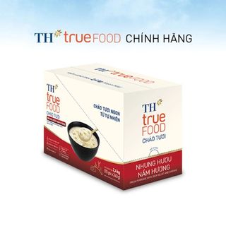 [LIVESTREAM] Hộp 10 gói cháo tươi nhung hươu nấm hương TH true FOOD 240 gr (240 gr x 10 gói)