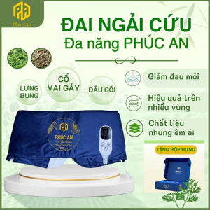 Đai ngải cứu điện đa năng Phúc An, hỗ trợ giảm đau xương khớp, thư giãn vai gáy, giảm đau bụng kinh