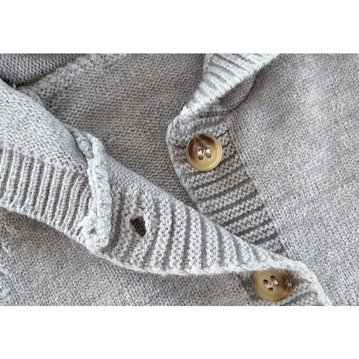 Bodysuit len cho bé trai bé gái, bộ body len mùa thu đông bé trai bé gái Vintage Nuggap