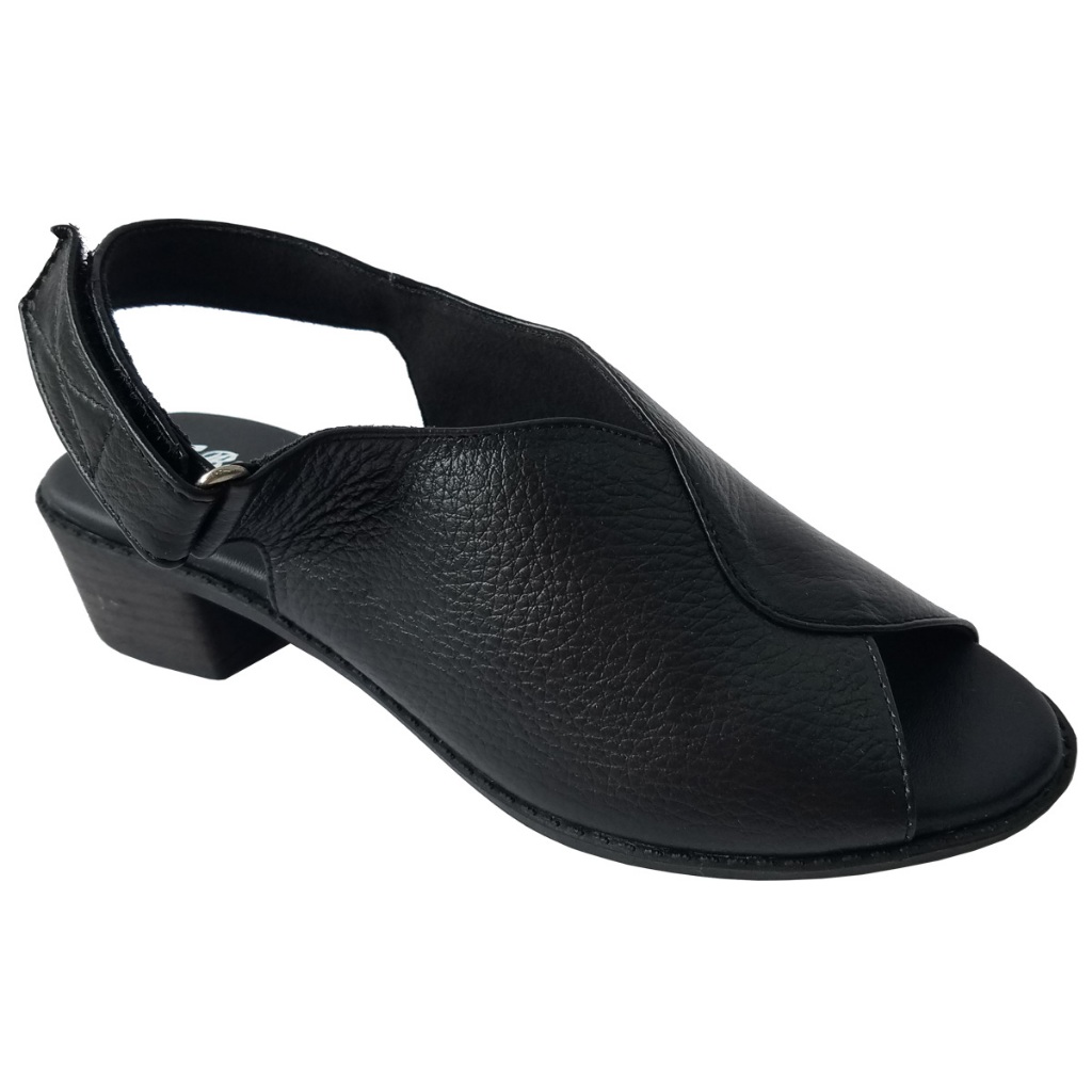 Giày sandal cao gót nữ da bò thật BIGGBEN cao 5 phân HKD1003