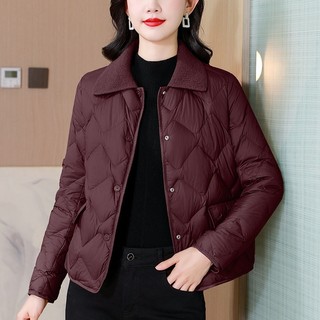 Áo Khoác Phao Bông Dáng Ngắn Hình Thoi Cho Nữ Trung Niên AK54