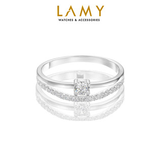 Nhẫn bạc nữ LAMY Glittering Modern Ring Silver 8215 - Nhẫn bạc ta cao cấp