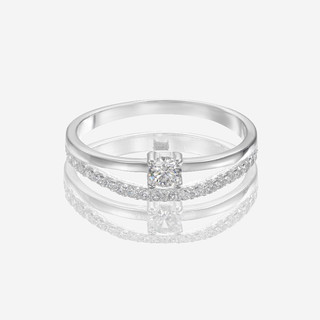 Nhẫn bạc nữ LAMY Glittering Modern Ring Silver 8215 - Nhẫn bạc ta cao cấp