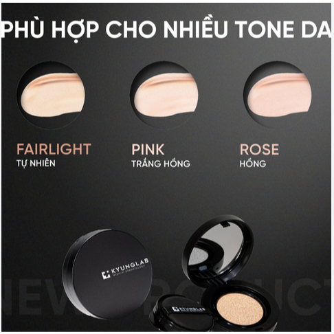 [ĐẠI LÝ CHÍNH HÃNG] Phấn Nước Kyunglab Eternal Fit Mẫu Mới 14g Che Phủ Hoàn Hảo, Chống Nắng SPF 50+