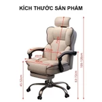 Ghế Gaming Công Thái Học Cao Cấp KO256 – Xoay 360°, Ngả 130°, Gác Chân, Tựa Đầu Nâng Hạ, Da PU Bền Đẹp — ảnh 4