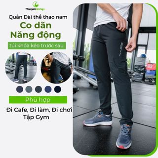 Quần Dài Thể Thao Nam ICADO AT6 Co Giãn 4 Chiều Quần Gym Chạy bộ Yoga Thấm Hút Mồ Hôi thegioidotap