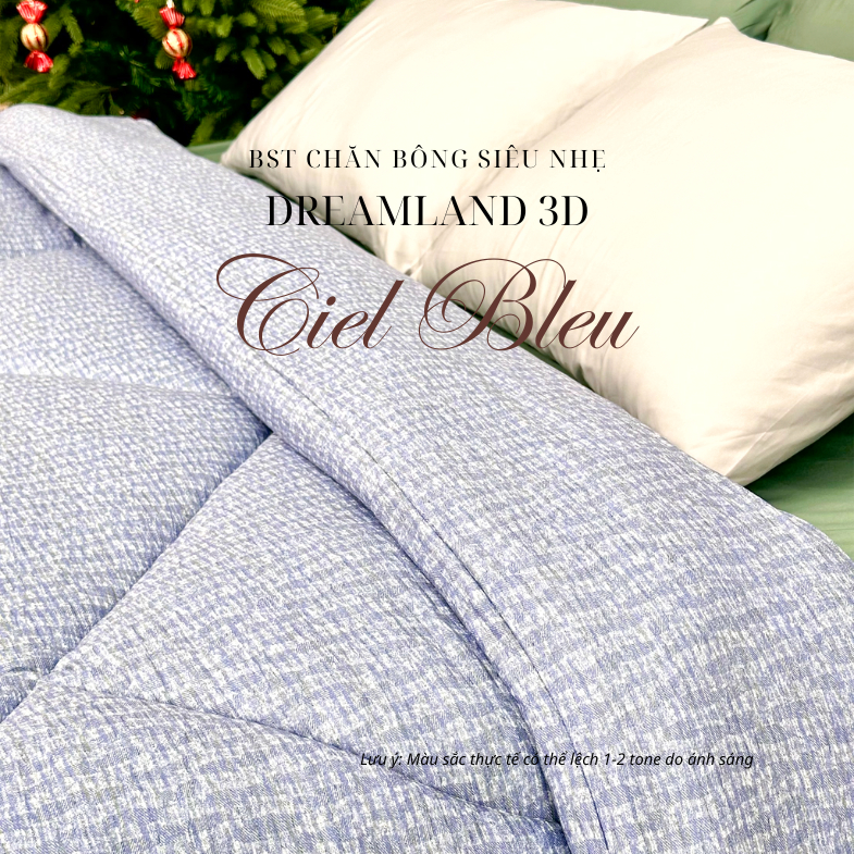 Chăn bông mùa đông Dreamland 3D - Mền mùa đông siêu ấm, chăn đông cao cấp 2mx2m2