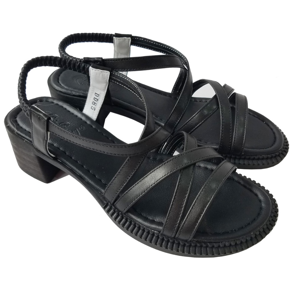 Giày Sandal Cao Gót Nữ BIGGBEN Da Bò Thật Cao 4 Phân HKD940