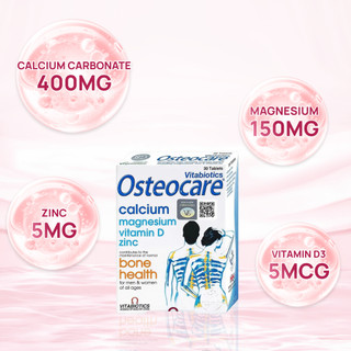 Viên uống bổ sung canxi và khoáng chất Vitabiotics Osteocare hỗ trợ xương chắc khoẻ hộp 30 viên