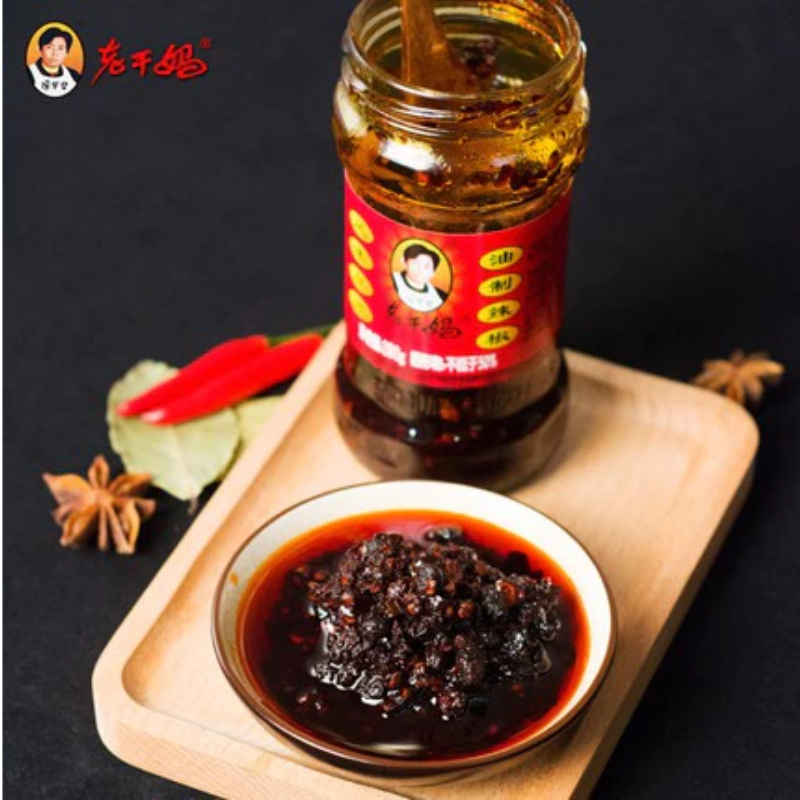 Tàu Xì Laoganma 280g - Ớt Chưng Dầu Đậu Đen Lên Men Thơm Bùi Làm Sườn Hấp, Trộn Mì, Chấm Đồ Ăn Chuẩn Vị Trung Luka Food